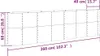 vidaXL Hochbeet Verzinkter Stahl 260x40x68 cm Grau Produktbild-Vorschau 6