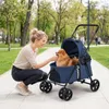 Carrito para perros, plegable, con toldo solar ajustable, 2 Vista previa de la imagen del producto 2