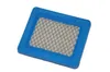 A rectangular air filter with a blue rubber frame and a gray mesh filter element, isolated on a white background. Podgląd zdjęcia produktu