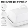 Porcelanowa maselniczka biała 16x13x6 cm Podgląd zdjęcia produktu 6