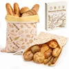 Bienenwachs Brotbeutel 2er Set, XL 43×33 cm, Produktbild-Vorschau 1