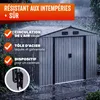 GARDEBRUK® Abri de jardin métal XXL 5m² fondation Voir les images du produit 5