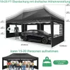 Pavillon, pavillon pliant 3 x 6 m, imperméable, protection Voir les images du produit 2