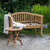 Gartenbank Wave Teak 120 cm Produktbild-Vorschau 12