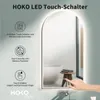 HOKO® Badspiegel Bogen mit LED 50x90 cm/90x50 cm mit Weißer Produktbild-Vorschau 4