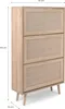 Finori Schuhschrank Bali 49A Sonoma-Eiche und Raffia-Druck Produktbild-Vorschau 22