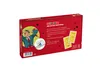 The back of a red game box for 'Scharade' party game. Produktbild-Vorschau