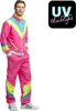 Trainingsanzug „Retro Dude” Herren – Neonrosa M Produktbild-Vorschau 5