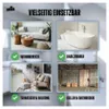 A collage of four images showing different areas where the product can be used, with text overlays and checkmarks. Produktbild-Vorschau