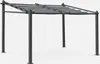 3x4m  Pergola in alluminio con copertura scorrevole, Grigio Anteprima dell’immagine prodotto 1