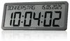 Kienzle Funkwanduhr mit Datum großem LCD Display Anthrazit Produktbild-Vorschau 2
