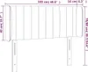 vidaXL Kopfteil mit Ohren Taupe 103x16x78/88 cm Stoff - Produktbild-Vorschau 10