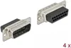 DELOCK D-Sub 15 Pin Crimp Stecker, Metall, 4 Stück Produktbild-Vorschau 1