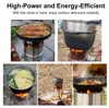Medium Portable Stainless Steel Camping Stove Alcohol Stove Produktbild-Vorschau 5