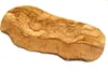 A rustic olive wood cutting board on a white background. Produktbild-Vorschau