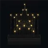 LED svícen černý, 27,5 cm, 3x AA, vnitřní, teplá bílá, časovač Produktbild-Vorschau