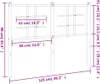 Ersatz-Kopfteil Metall Weiß 120 cm Produktbild-Vorschau 6