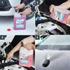 Collage showing how to use SONAX AntiFrost + KlarSicht windshield washer fluid. Produktbild-Vorschau