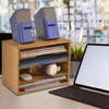 Dimono Bambus Schreibtisch Organizer & Büro Produktbild-Vorschau 3
