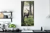 MuchoWow® Poster Hirsche - Bäume - Gras 60x120 cm - Produktbild-Vorschau 3