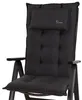 A close-up view of a dark gray chair cushion with a headrest. Produktbild-Vorschau