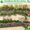 A split image showing a garden before and after the installation of a decorative border. Náhled obrázku produktu