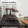 VonHaus Steh-Sitz Schreibtischaufsatz, Dunkel Holz 80 x 40 Produktbild-Vorschau 3