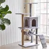 Drapak dla kota, 5 poziomów, 125 cm, domek, hamak, Podgląd zdjęcia produktu 4