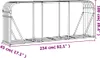vidaXL Drewniana wiata na drewno opałowe 234x45x100 cm Stal Podgląd zdjęcia produktu 7