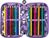 Porte-plume à trois compartiments avec accessoires Kuromi Voir les images du produit 8