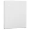 vidaXL Armadio a specchio per bagno bianco 60x15x75 cm MDF Anteprima dell’immagine prodotto 4