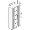 CP Omnispace Rollladenschrank schwarzgrau 4 Fachböden 80,0 Produktbild-Vorschau 2
