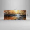 Bilder auf glas - Bach Park Baum - 120x50cm - Glasbilder - Produktbild-Vorschau 3