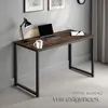 Table de bureau Flint - Bois foncé industriel, rustique, Voir les images du produit 7
