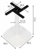 Base per tavolo in metallo SH-3050-3, per ufficio, hotel, Anteprima dell’immagine prodotto 9