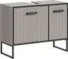 Bagno wastafel 2 deuren lichtgrijs, crèmekleurig. Anteprima dell’immagine prodotto 1