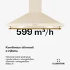 Klarstein digestoř 90 cm, odsávací/recirkulační digestoř s Náhled obrázku produktu 4