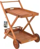 Casaria® Desserte à roulettes en bois d'Acacia chariot de Voir les images du produit 1