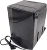 A black espresso machine with a power cord is shown against a white background. Voir les images du produit