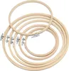 6 Stück Stickrahmen Rahmen Set Holz Bambus Hoop Ring Produktbild-Vorschau 1