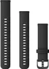 Garmin Ersatzarmband 18mm Silikon Schwarz/Schiefergrau Produktbild-Vorschau 1