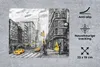 MuchoWow® Mauspad Mousepad Malerei - Stadt - Auto - Gelb Produktbild-Vorschau 2