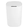 A white automatic trash can with a lid and control panel on a white background. Podgląd zdjęcia produktu