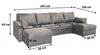 Masseno Ecksofa NAKO mit Schlaffunktion U-Form, Sofa mit Produktbild-Vorschau 7