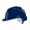 A dark blue uvex protective helmet is shown against a white background. Produktbild-Vorschau