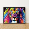 Malba podle čísel s rámem Obrazy - barevný lev 50 x 40 cm Náhled obrázku produktu 4