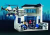 A Playmobil police station playset with a helicopter, figures, and accessories. Produktbild-Vorschau