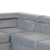U-Form Ecksofa Magnum U Hellgrau mit Schlaffunktion und 2 Produktbild-Vorschau 9