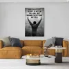 Motivation Boxer Zitate Sport Wandbild Leinwandbild Produktbild-Vorschau 2