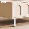 Lot de 4 pieds de meuble en métal 18-32CM ajustables blanc Voir les images du produit 6